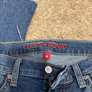Lucky Brand Women's Blue Jeans with Red Stitching